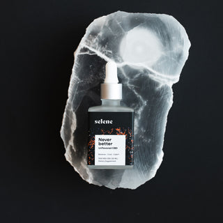 Bottle of broad-spectrum unflavored cbd tincture