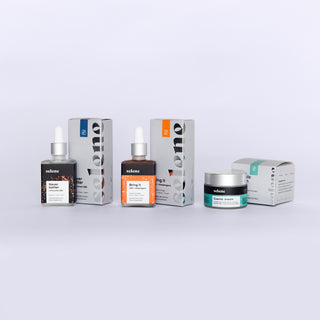 CBD tincture, CBD and adaptogen tincture, and CBD cream, shown with packaging